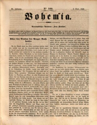 Bohemia Sonntag 3. September 1848