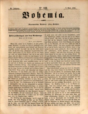 Bohemia Donnerstag 7. September 1848