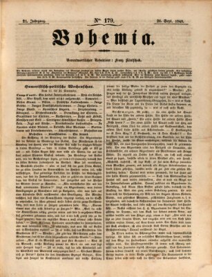 Bohemia Dienstag 26. September 1848