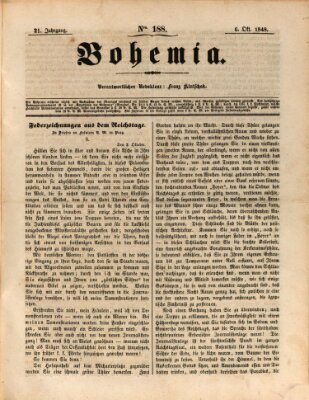 Bohemia Freitag 6. Oktober 1848