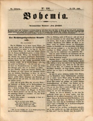 Bohemia Sonntag 15. Oktober 1848