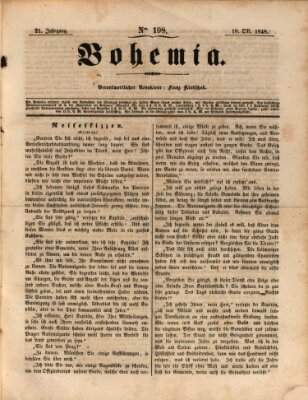 Bohemia Mittwoch 18. Oktober 1848