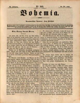 Bohemia Dienstag 24. Oktober 1848