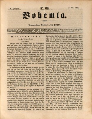 Bohemia Freitag 3. November 1848