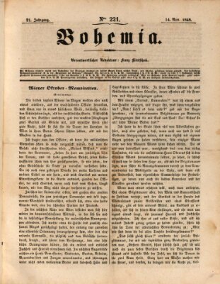 Bohemia Dienstag 14. November 1848