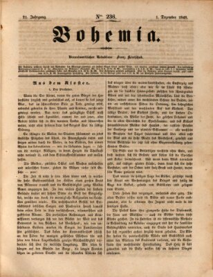 Bohemia Freitag 1. Dezember 1848