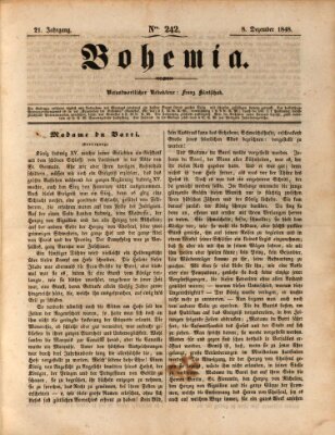 Bohemia Freitag 8. Dezember 1848