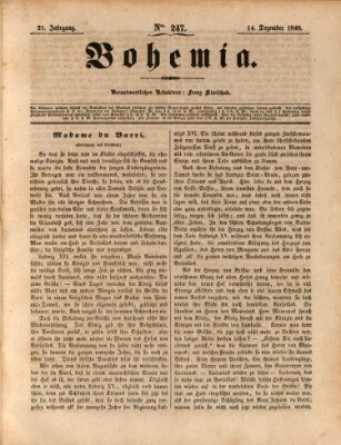 Bohemia Donnerstag 14. Dezember 1848