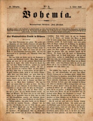 Bohemia Donnerstag 4. Januar 1849