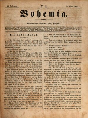 Bohemia Sonntag 7. Januar 1849