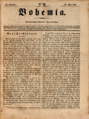 Bohemia Mittwoch 24. Januar 1849