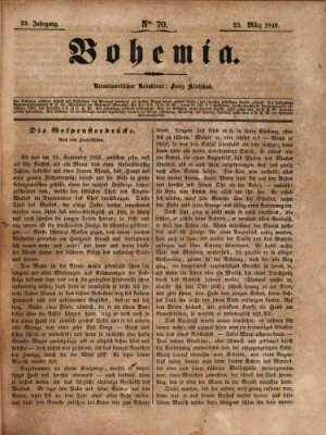 Bohemia Freitag 23. März 1849