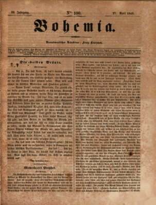 Bohemia Freitag 27. April 1849