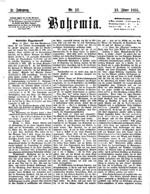 Bohemia Samstag 13. Januar 1855