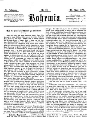 Bohemia Dienstag 23. Januar 1855