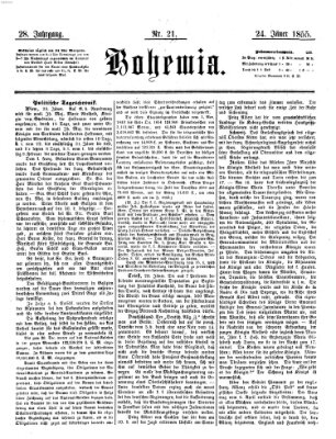 Bohemia Mittwoch 24. Januar 1855