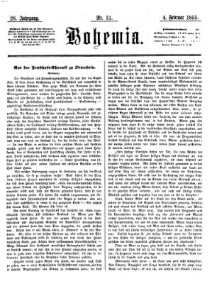 Bohemia Sonntag 4. Februar 1855