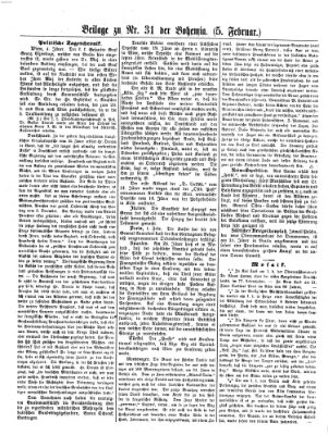 Bohemia Montag 5. Februar 1855