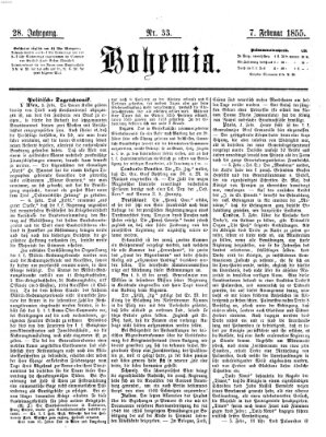 Bohemia Mittwoch 7. Februar 1855