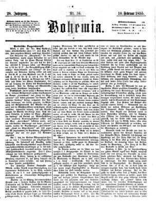 Bohemia Samstag 10. Februar 1855