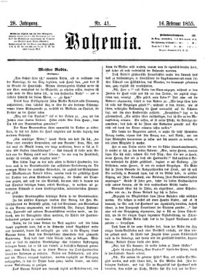 Bohemia Freitag 16. Februar 1855