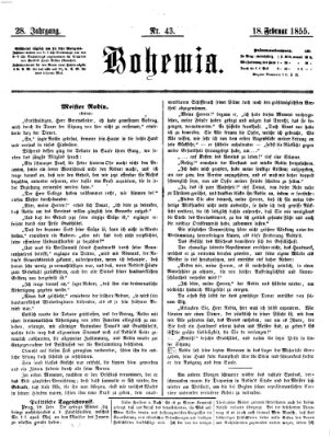 Bohemia Sonntag 18. Februar 1855