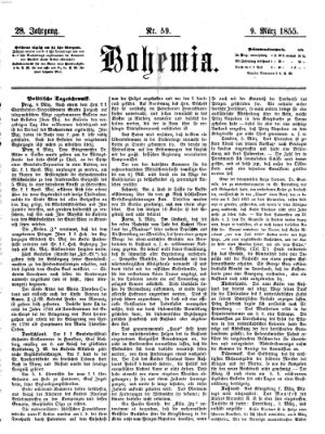 Bohemia Freitag 9. März 1855