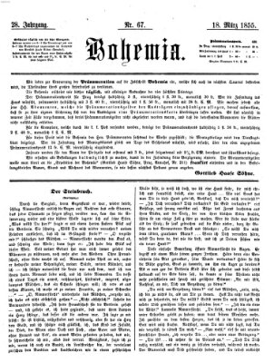 Bohemia Sonntag 18. März 1855