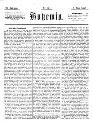 Bohemia Dienstag 3. April 1855