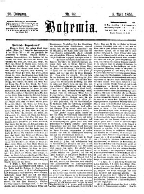 Bohemia Donnerstag 5. April 1855