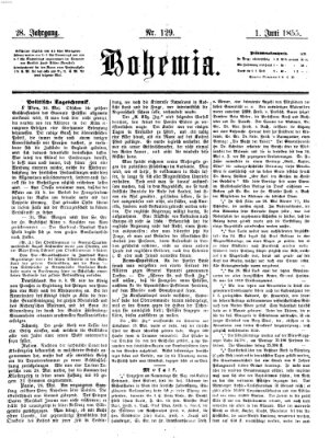 Bohemia Freitag 1. Juni 1855