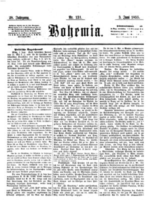 Bohemia Sonntag 3. Juni 1855