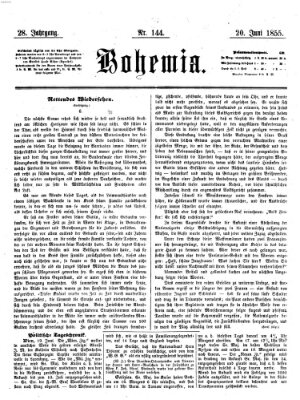 Bohemia Mittwoch 20. Juni 1855