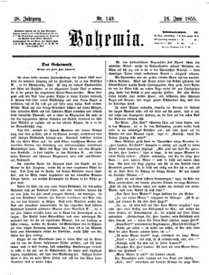 Bohemia Dienstag 26. Juni 1855