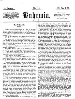 Bohemia Mittwoch 27. Juni 1855