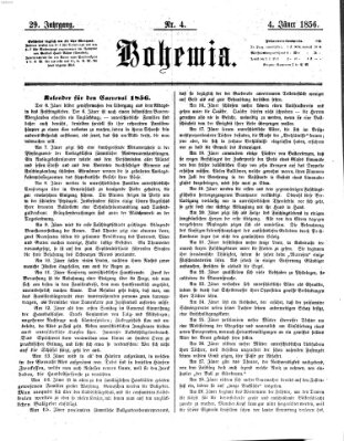 Bohemia Freitag 4. Januar 1856