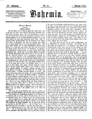 Bohemia Dienstag 5. Februar 1856