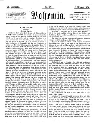 Bohemia Mittwoch 6. Februar 1856