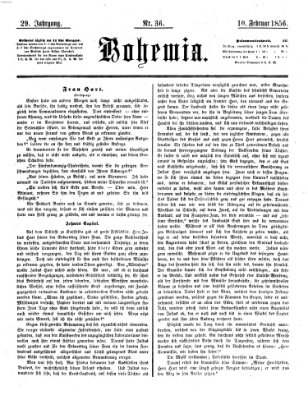 Bohemia Sonntag 10. Februar 1856