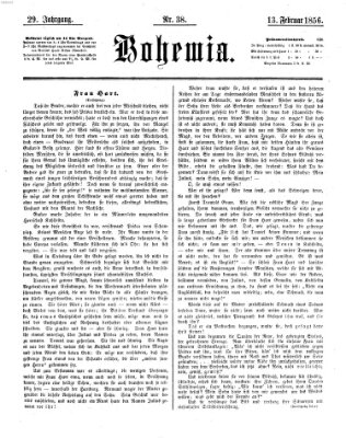 Bohemia Mittwoch 13. Februar 1856