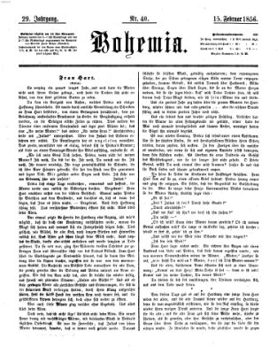 Bohemia Freitag 15. Februar 1856