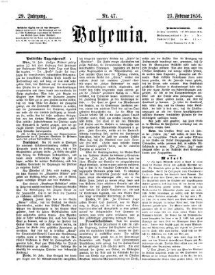 Bohemia Samstag 23. Februar 1856