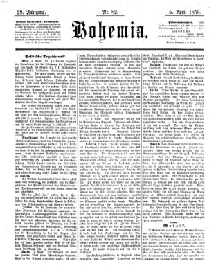 Bohemia Samstag 5. April 1856