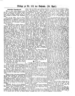 Bohemia Montag 28. April 1856