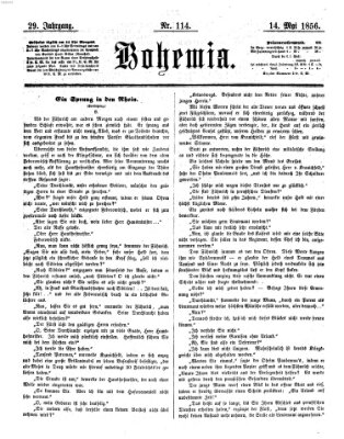 Bohemia Mittwoch 14. Mai 1856