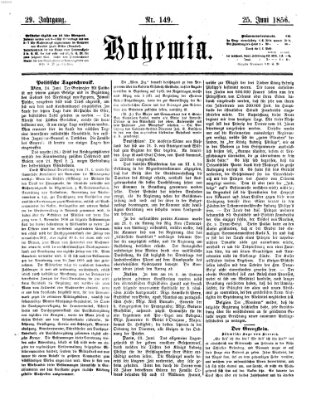 Bohemia Mittwoch 25. Juni 1856