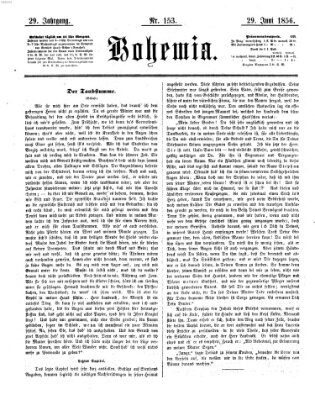 Bohemia Sonntag 29. Juni 1856