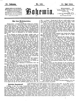 Bohemia Freitag 11. Juli 1856