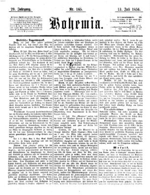 Bohemia Sonntag 13. Juli 1856