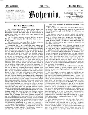 Bohemia Freitag 25. Juli 1856